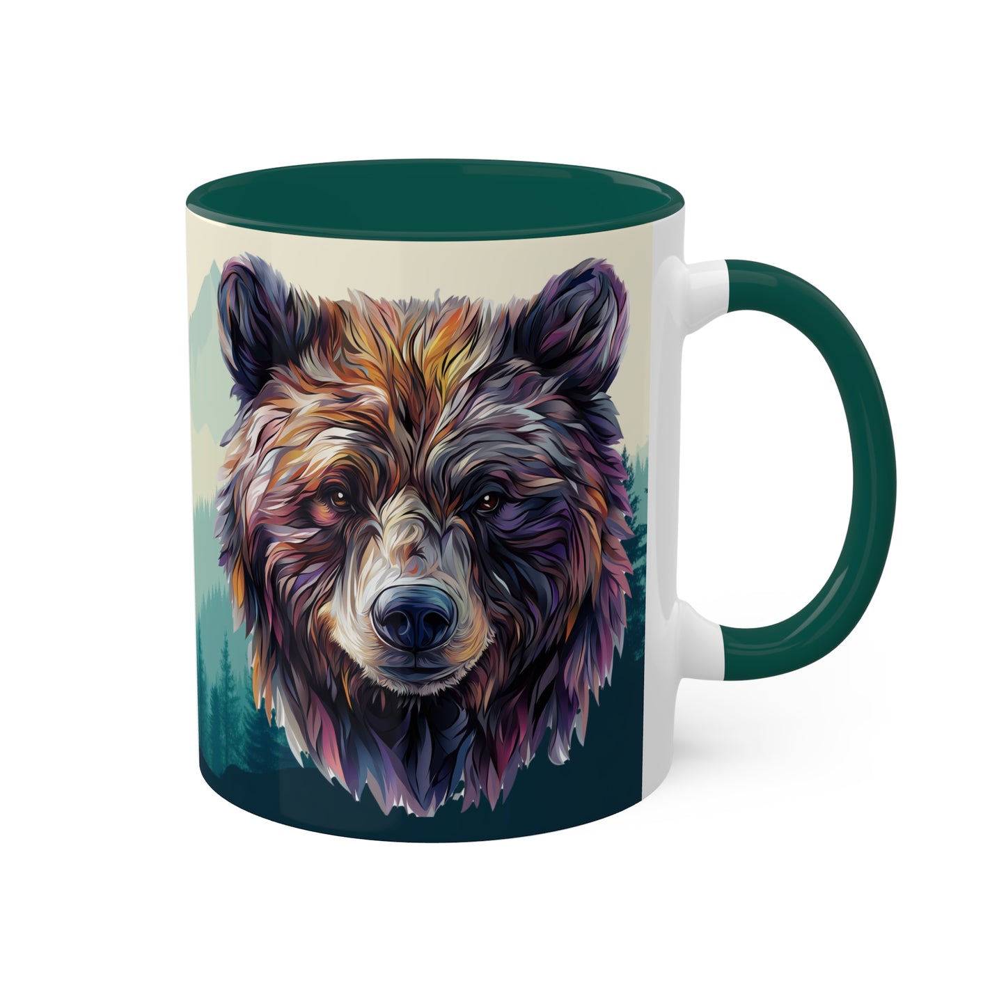 Artistic Bear - Colorful Mugs, 11oz