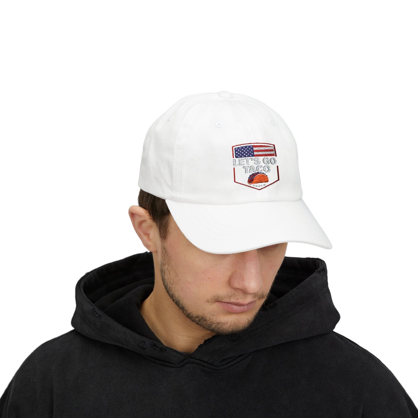 Cap Let's go Taco funny DJT. Dad hat.