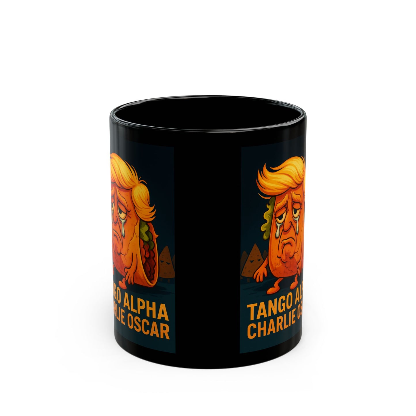 Mug - DJT Taco Mug, Black Ceramic (11oz, 15oz)