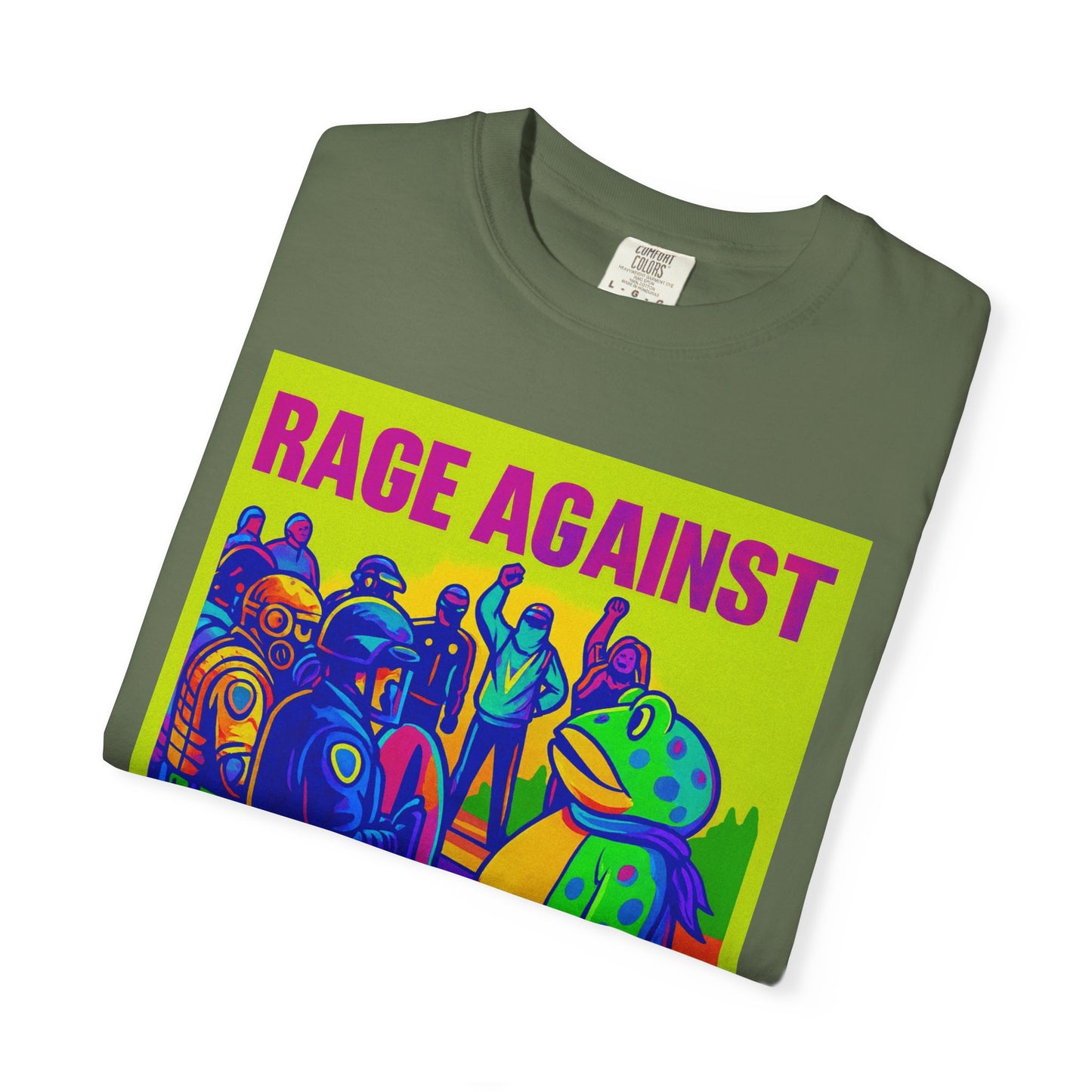 Funny Frog Rage! Unisex T-shirt - Portland Oregon Ice Agents Rage Against The Machine