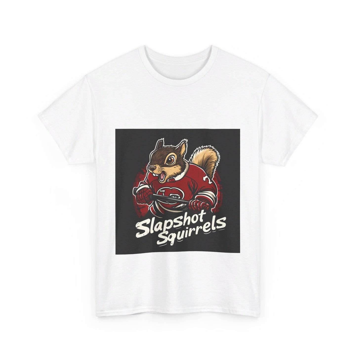 Slapshot Squirrels hockey - Unisex Heavy Cotton Tee