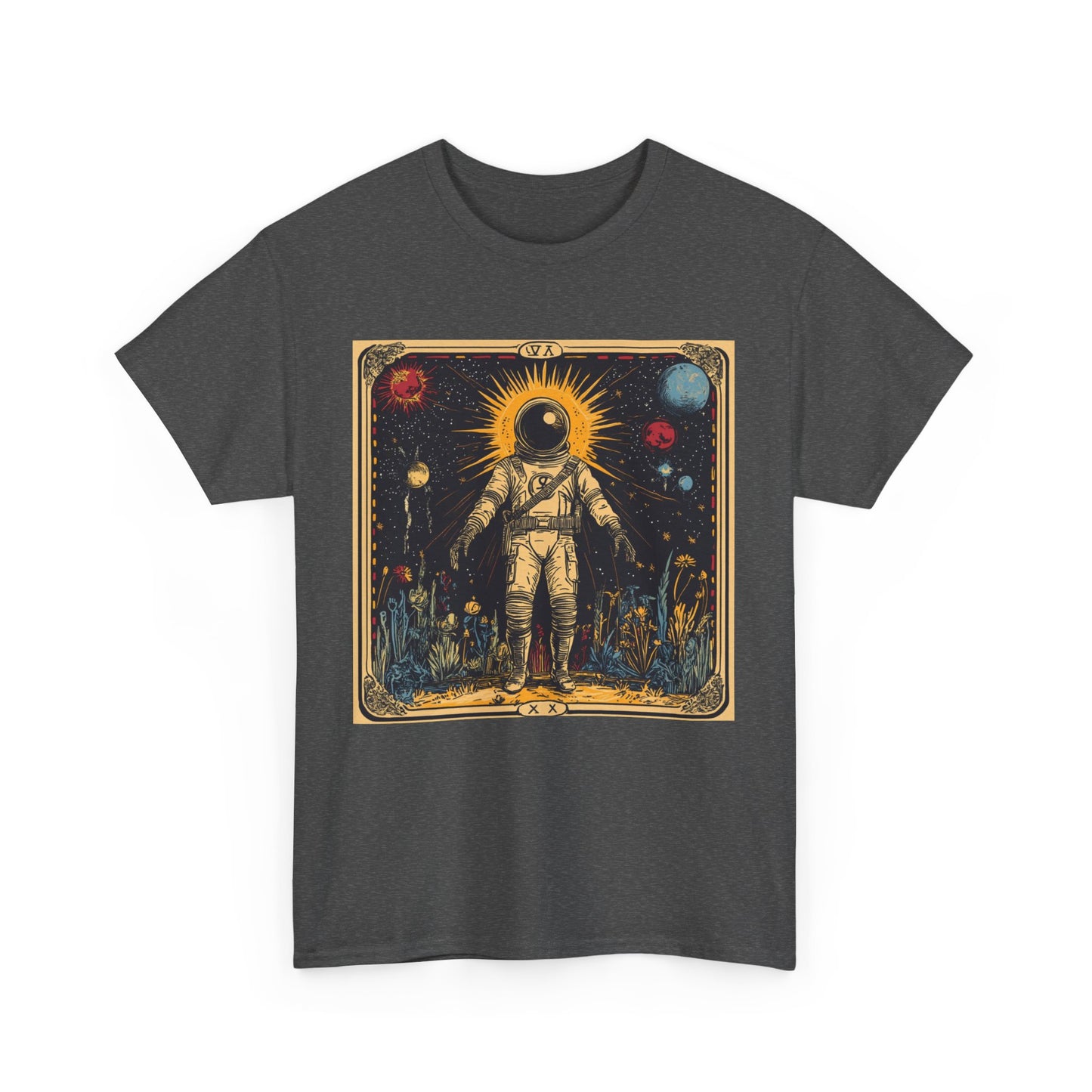 Spaceman Tarot - Unisex Heavy Cotton Tee