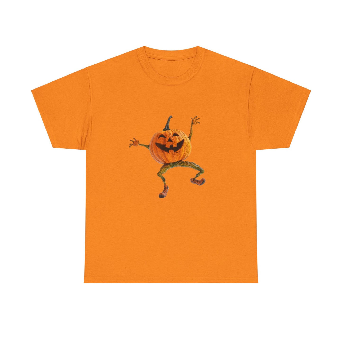 Dancing Pumpkin Man - Unisex Heavy Cotton Tee