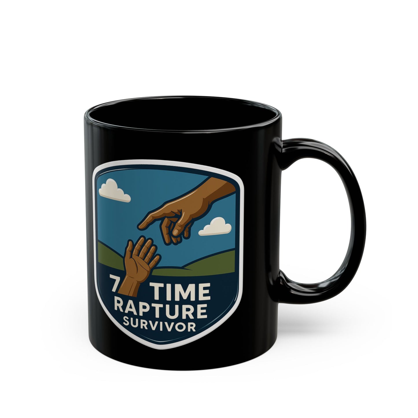 Mug - 7 Time Rapture Survivor Black Mug (11oz, 15oz)