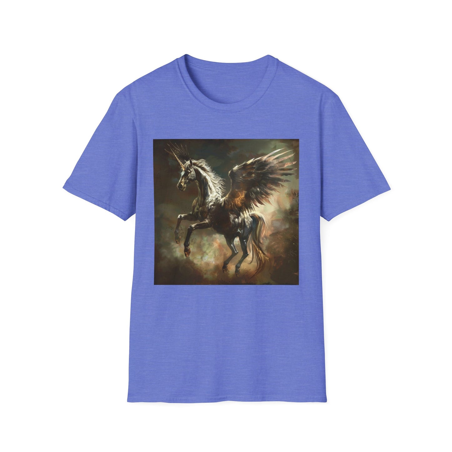 Pegasus flying Unicorn - Unisex Softstyle T-Shirt