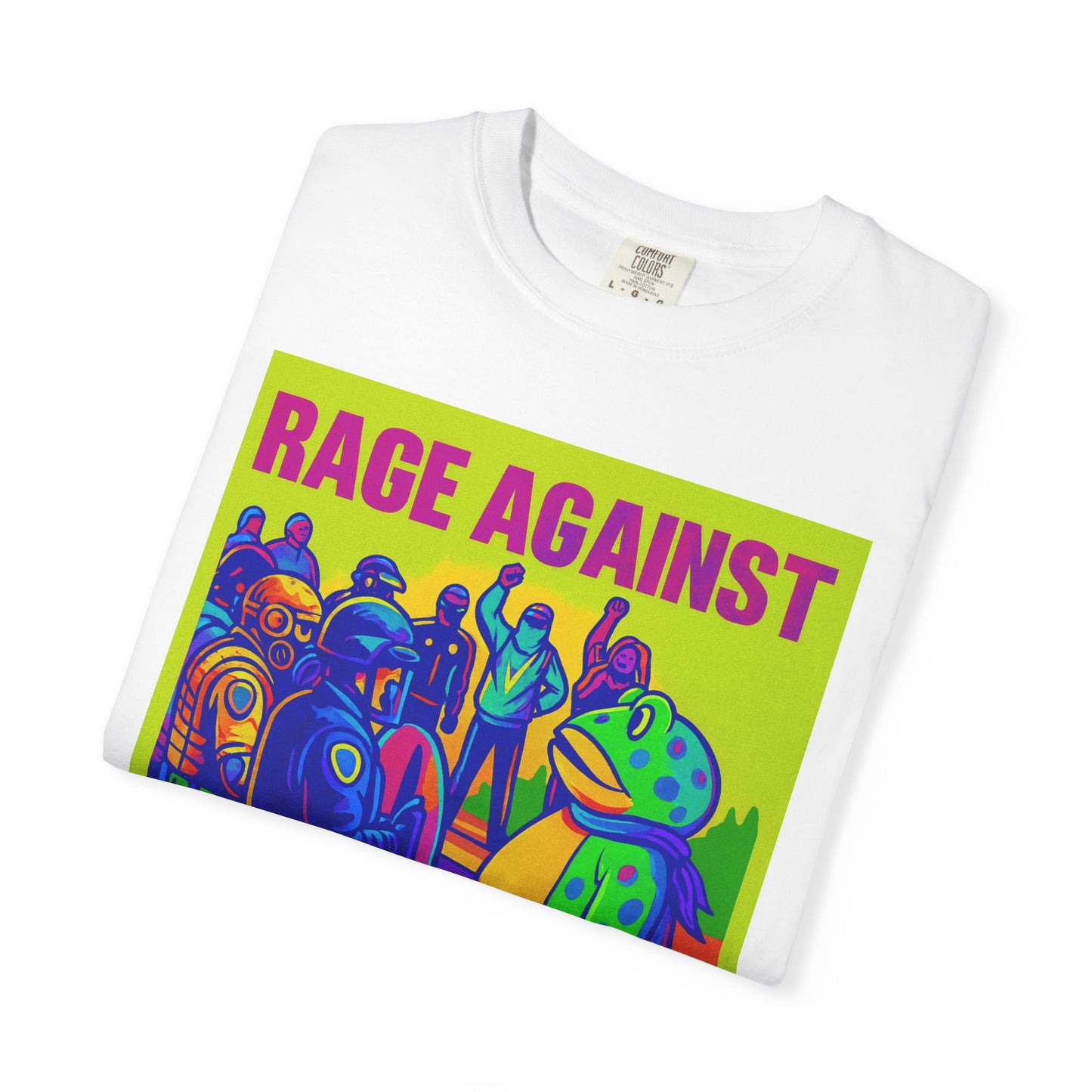 Funny Frog Rage! Unisex T-shirt - Portland Oregon Ice Agents Rage Against The Machine