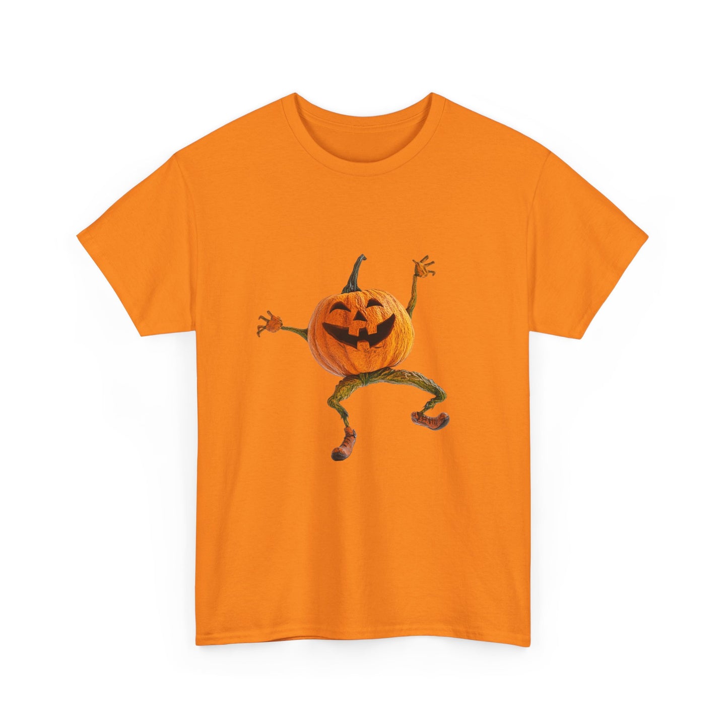 Dancing Pumpkin Man - Unisex Heavy Cotton Tee