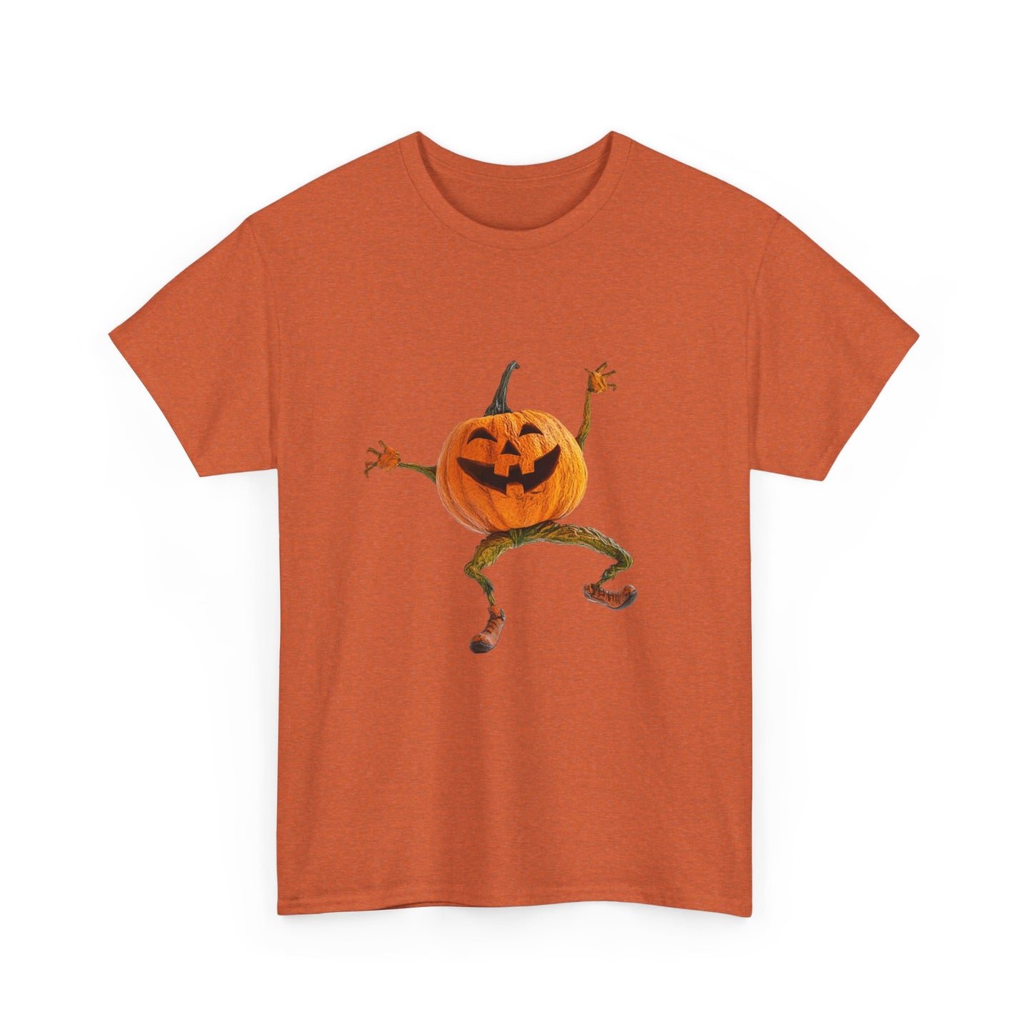 Dancing Pumpkin Man - Unisex Heavy Cotton Tee