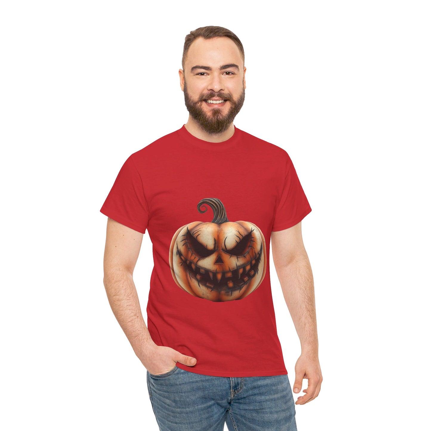 Jack-o-Lantern Halloween toned scary - Unisex Heavy Cotton Tee