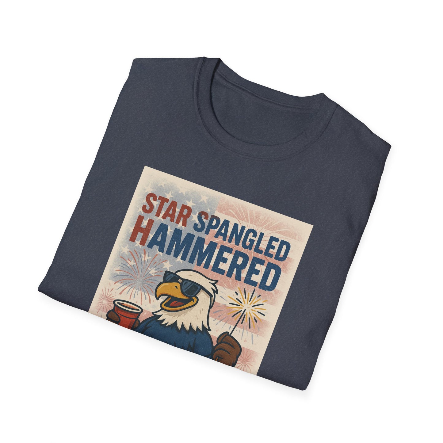 Star Spangled Hammered T-Shirt - 4th of July Celebration Tee
