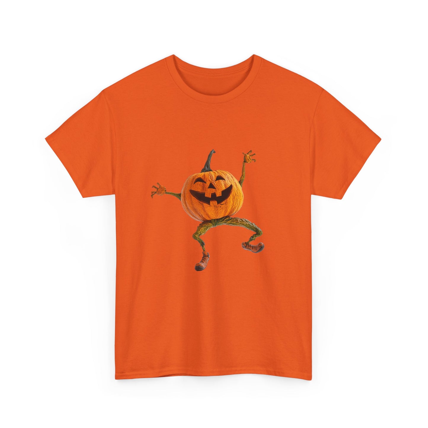 Dancing Pumpkin Man - Unisex Heavy Cotton Tee
