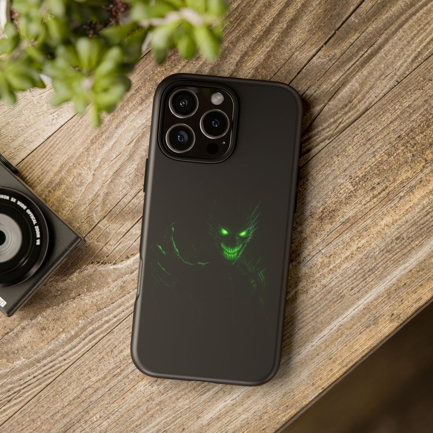 Phone Case - Spooky Green Glow Devil