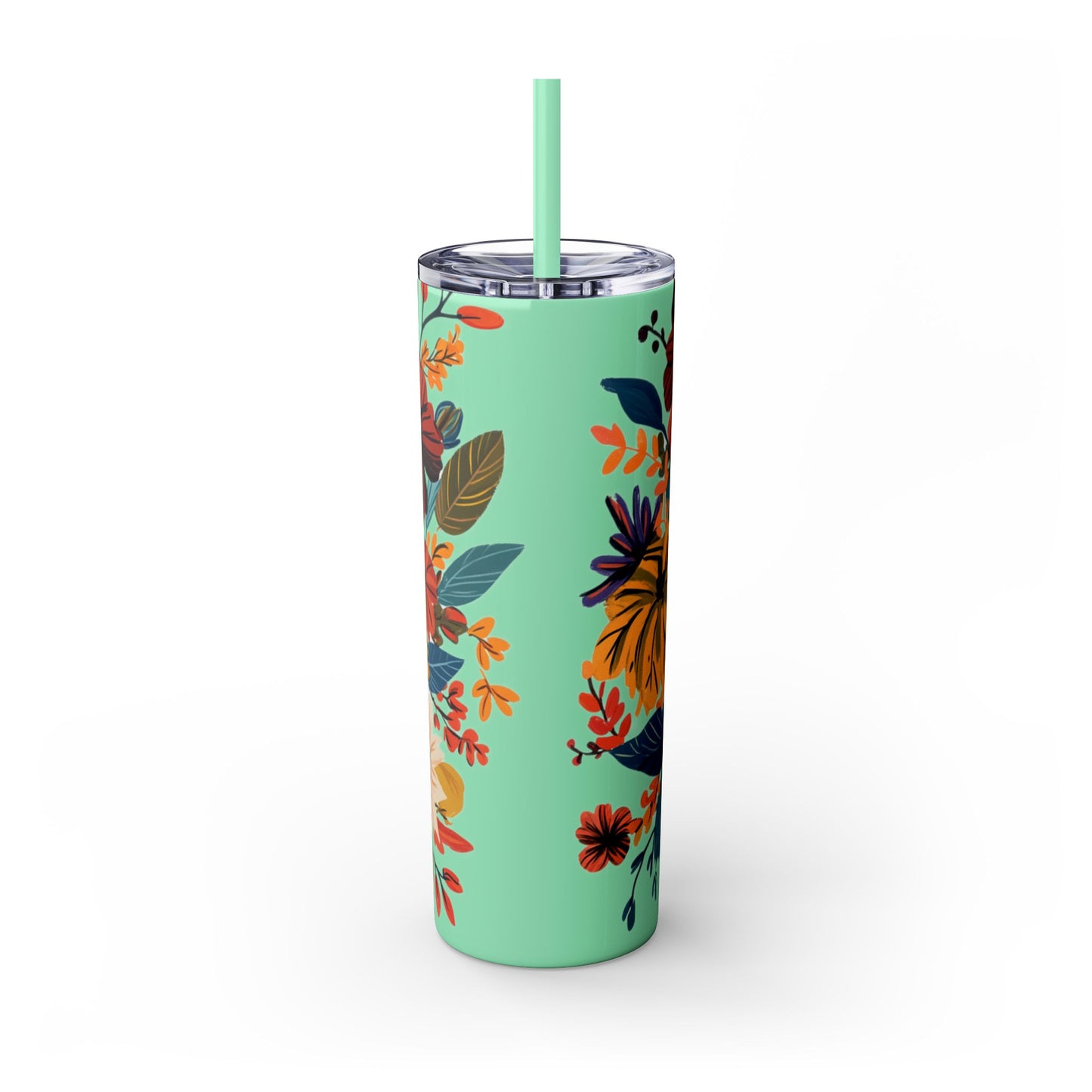 It's Fall Y'all - - Skinny Tumbler with Straw, 20oz