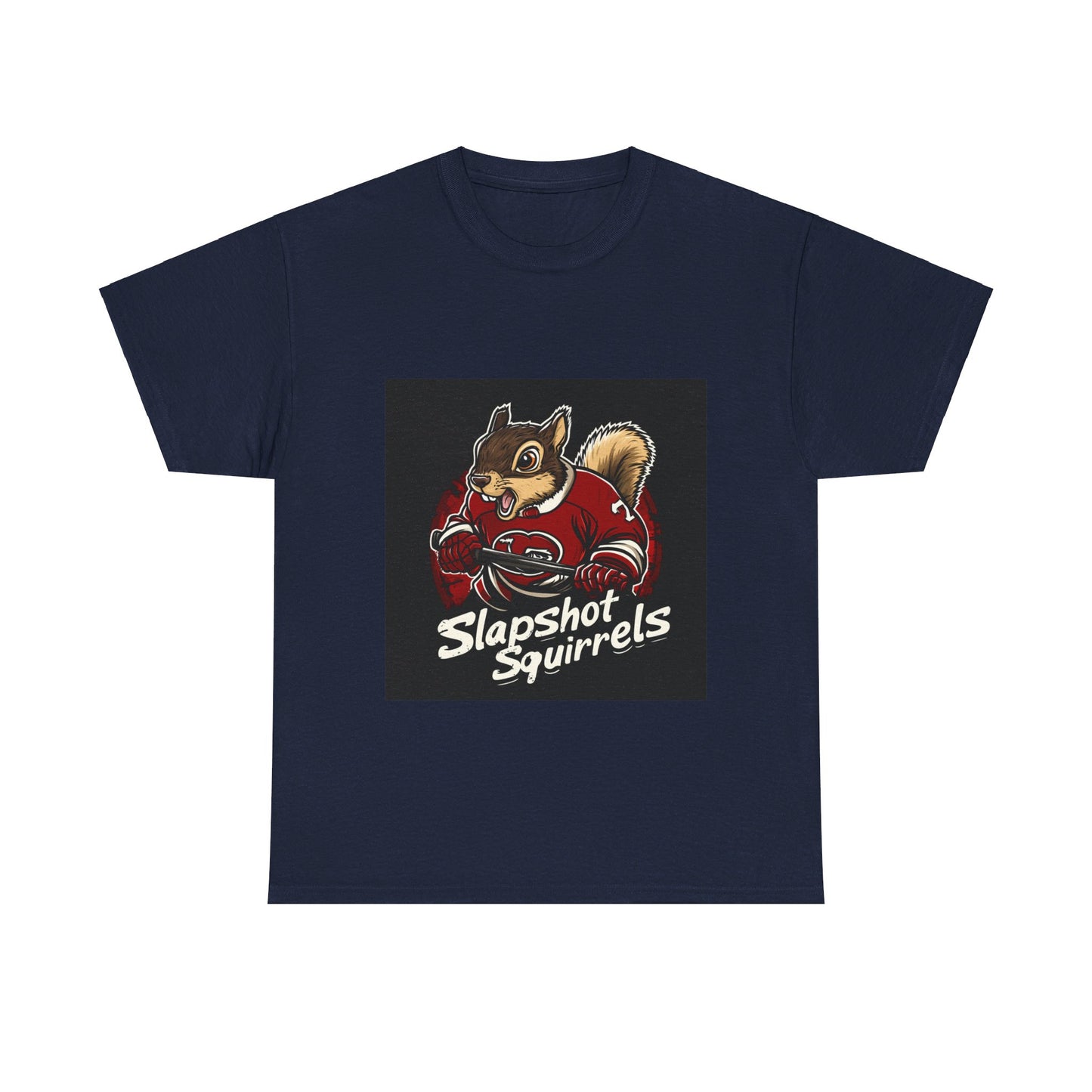 Slapshot Squirrels hockey - Unisex Heavy Cotton Tee