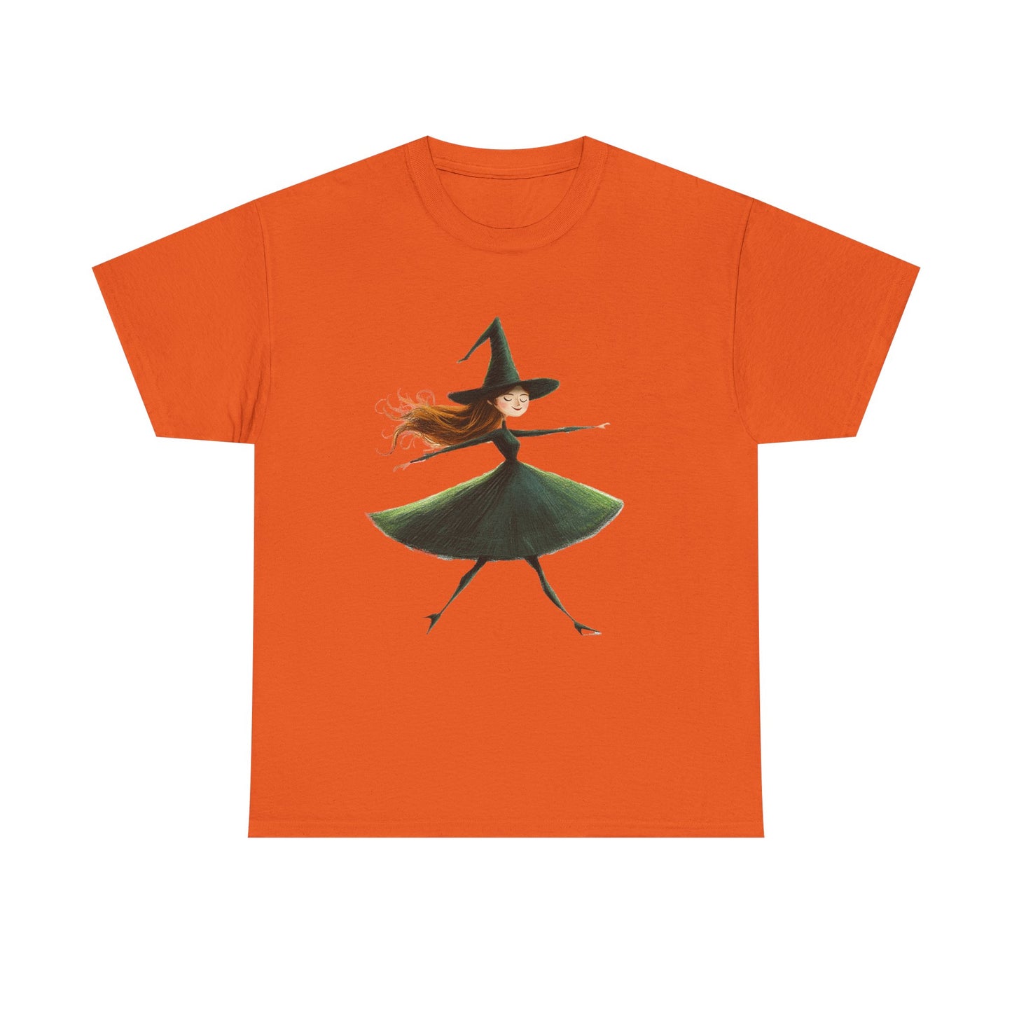 Halloween Dancing Witch - Unisex Heavy Cotton Tee