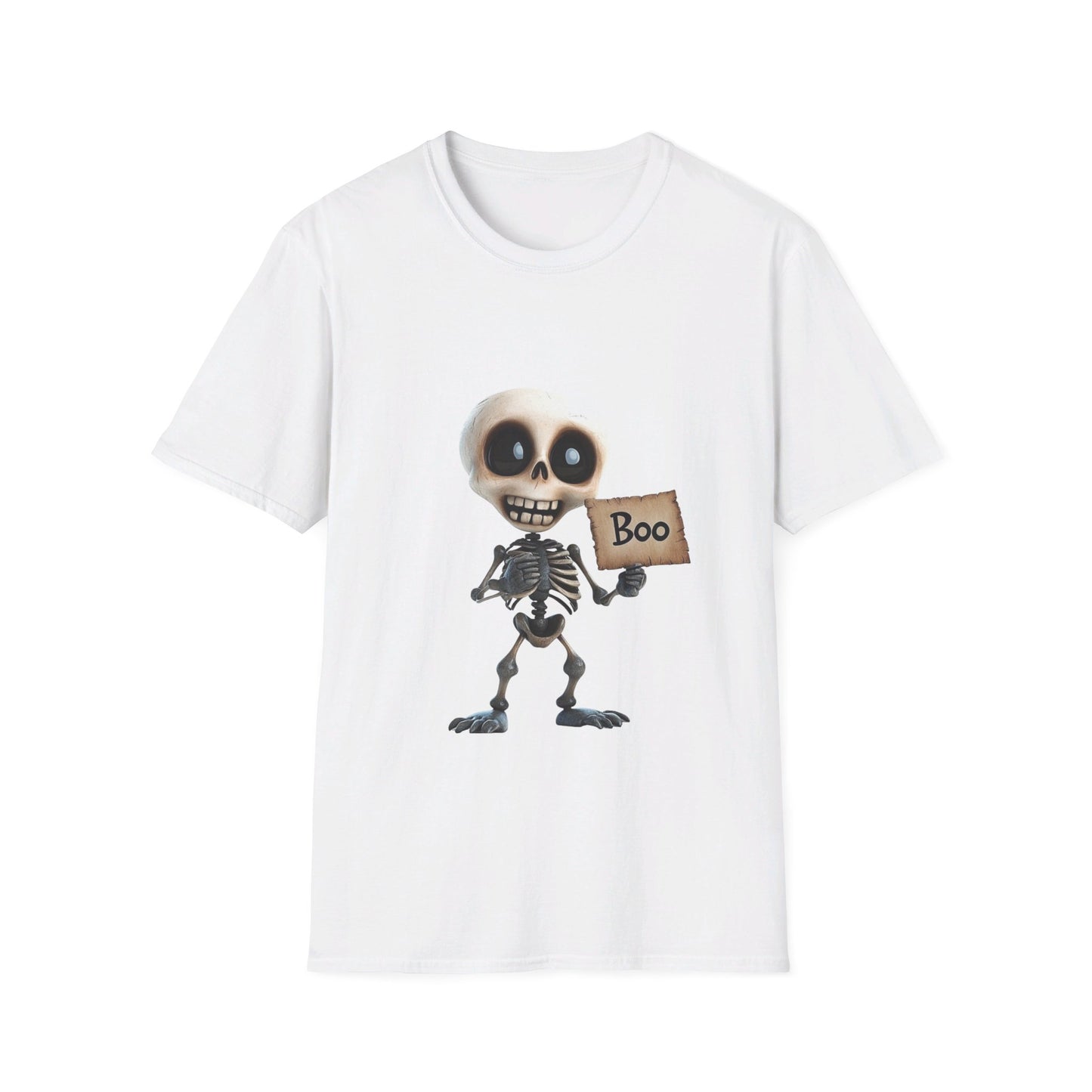 Skeleton Boo shirt - Unisex Softstyle T-Shirt