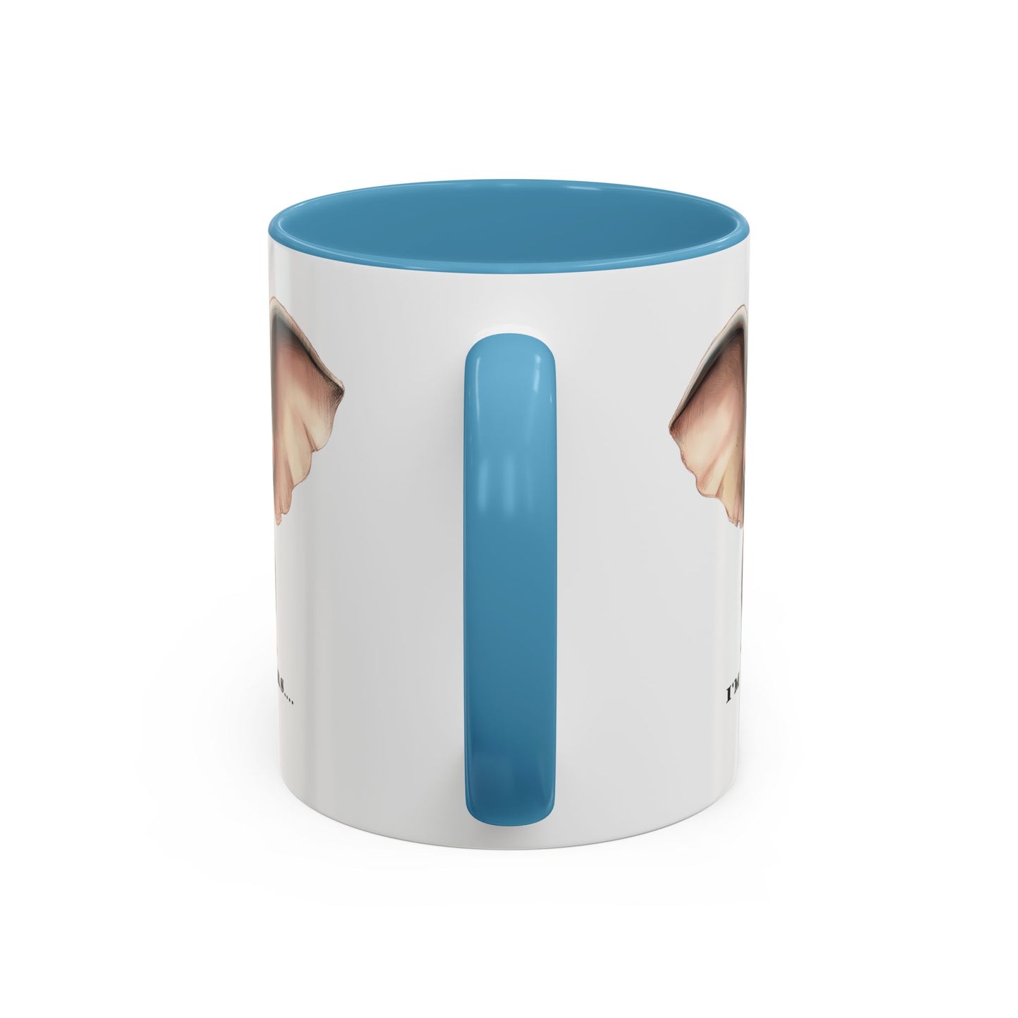 Elephant I'm all ears - Accent Coffee Mug (11, 15oz)