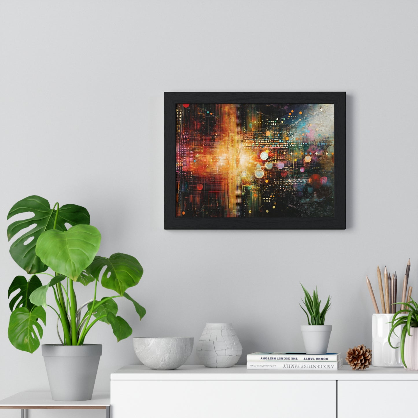 Multidimensional collisions - Horizontal Framed Poster