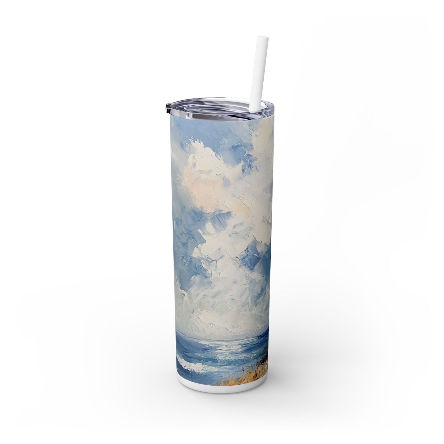 Lighthouse - Skinny Tumbler with Straw, 20oz