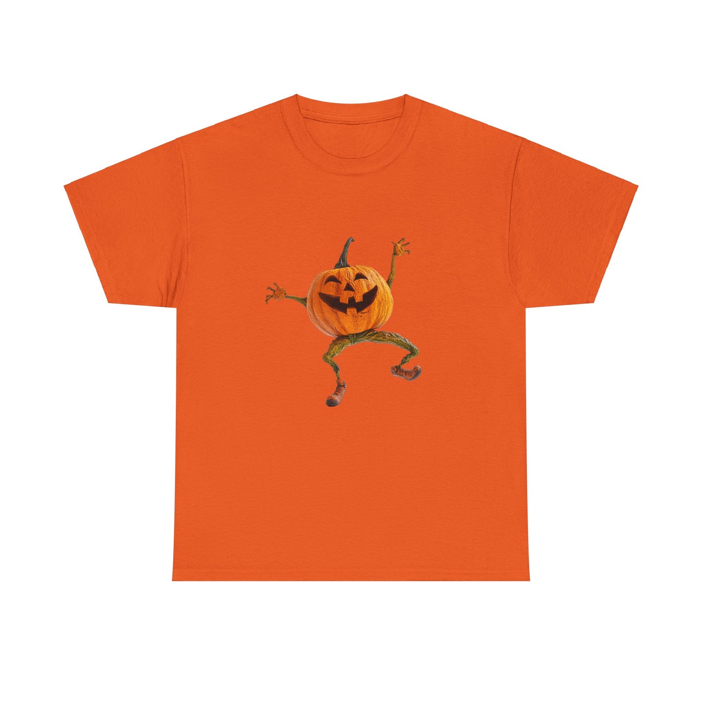 Dancing Pumpkin Man - Unisex Heavy Cotton Tee