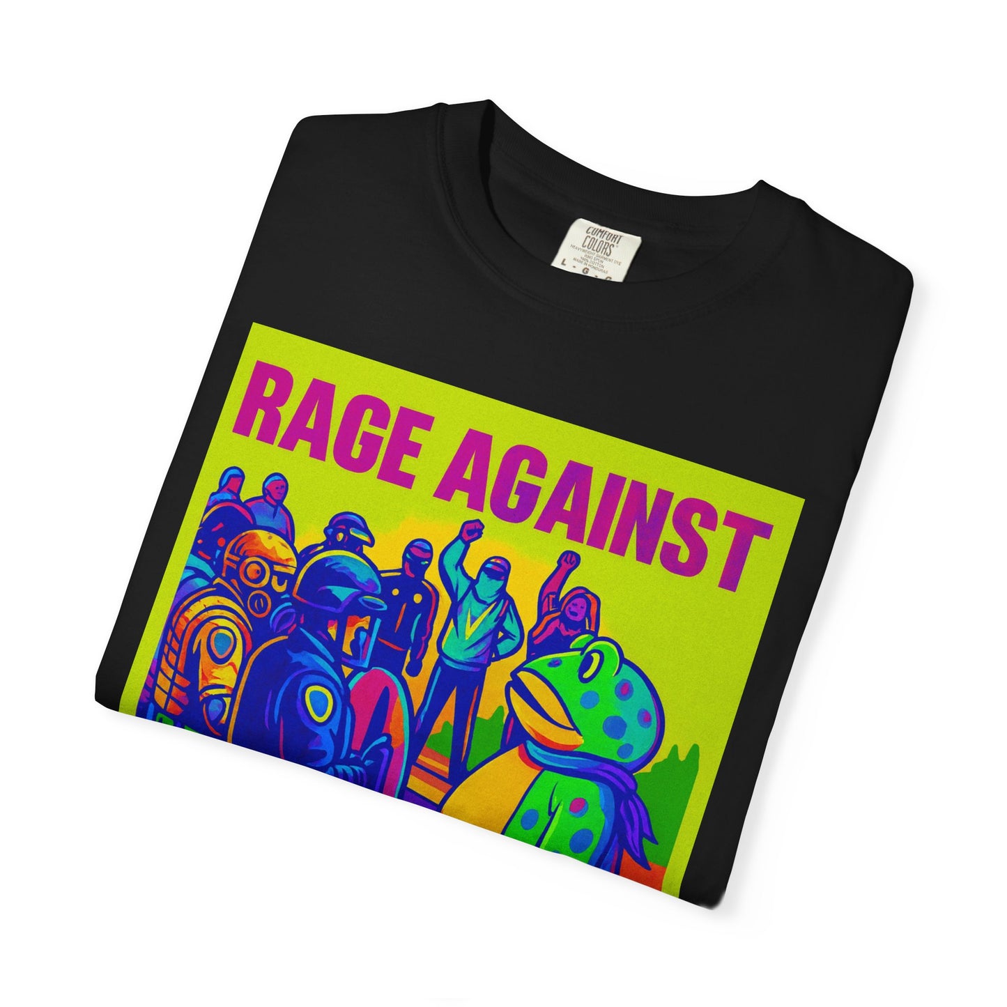 Funny Frog Rage! Unisex T-shirt - Portland Oregon Ice Agents Rage Against The Machine