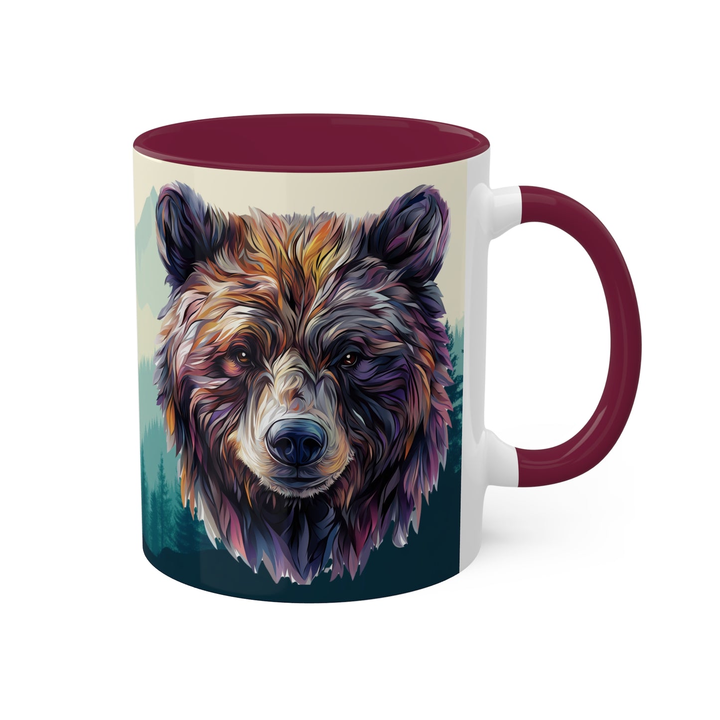 Artistic Bear - Colorful Mugs, 11oz