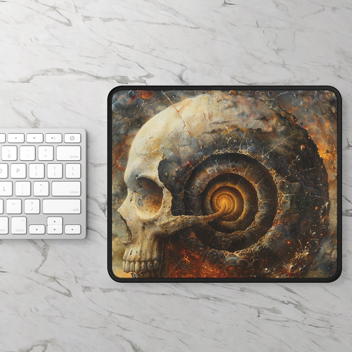 Spiral Skull - Gaming Mouse Pad