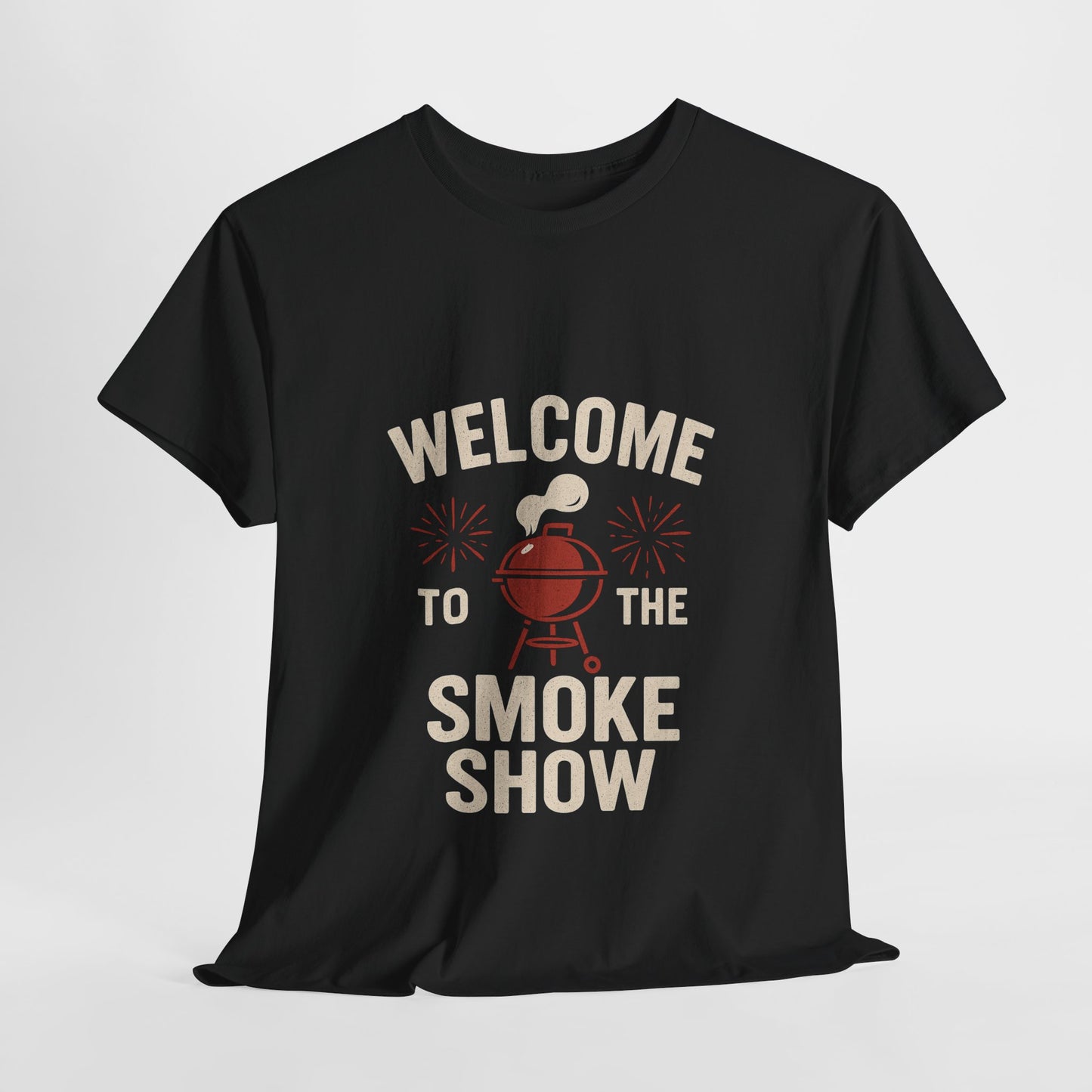 Welcome to the Smoke Show Unisex Heavy Cotton Tee - Perfect for BBQ Lovers