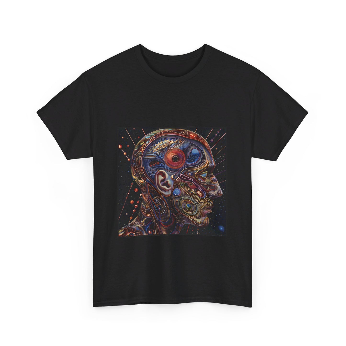 Fractal face - Unisex Heavy Cotton Tee