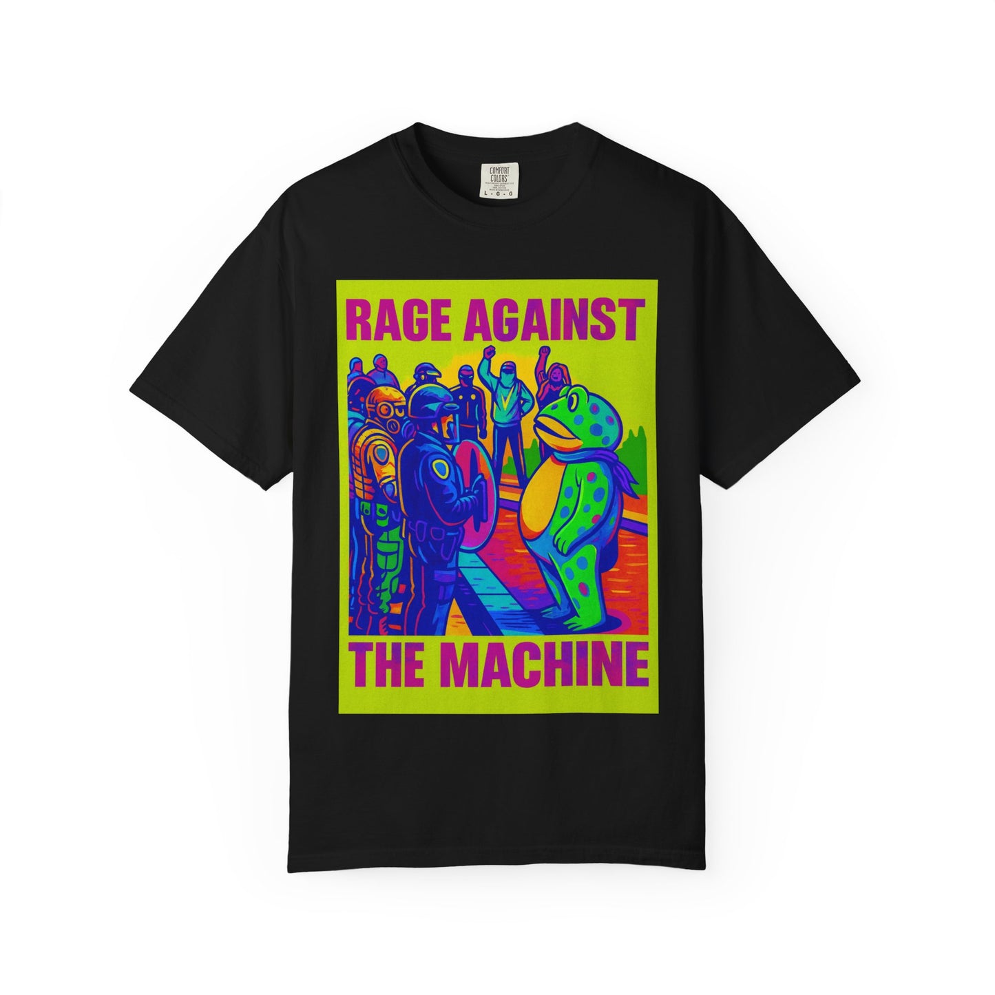 Funny Frog Rage! Unisex T-shirt - Portland Oregon Ice Agents Rage Against The Machine