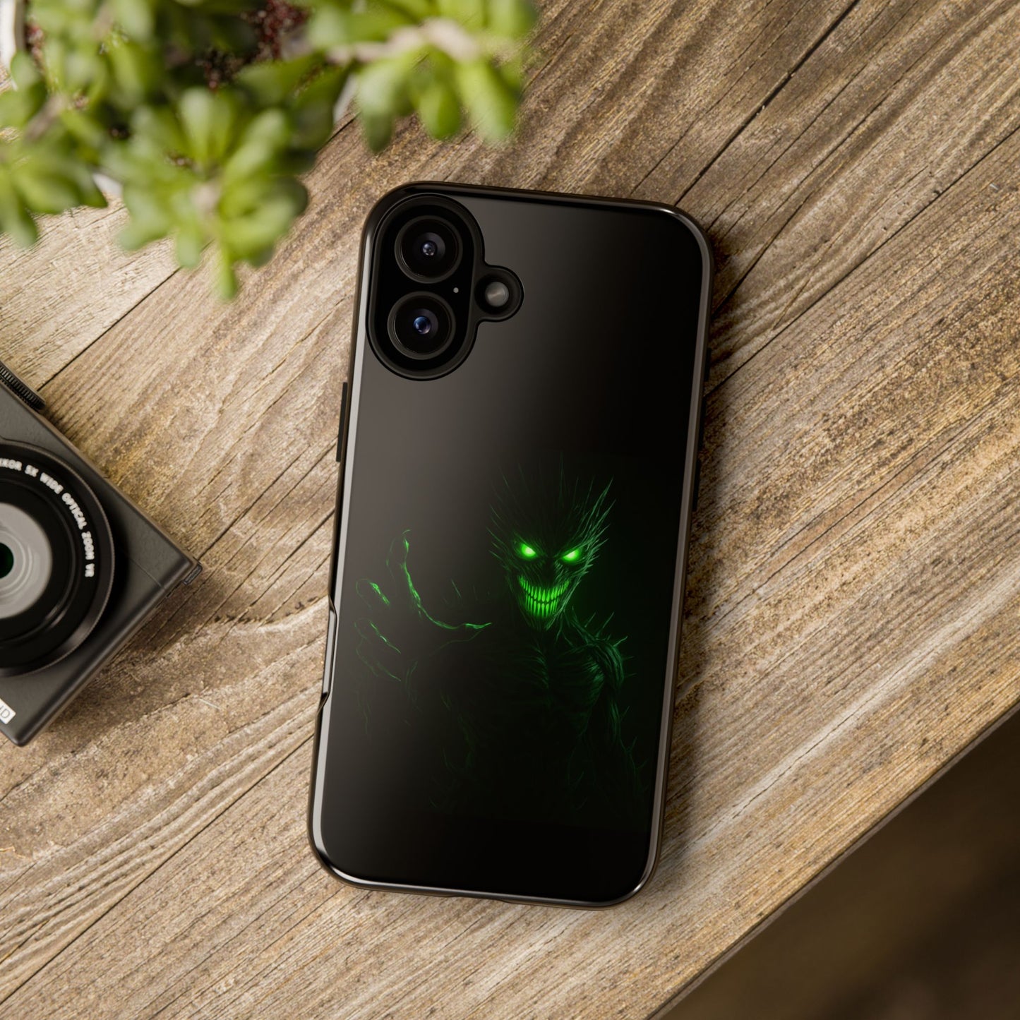 Phone Case - Spooky Green Glow Devil