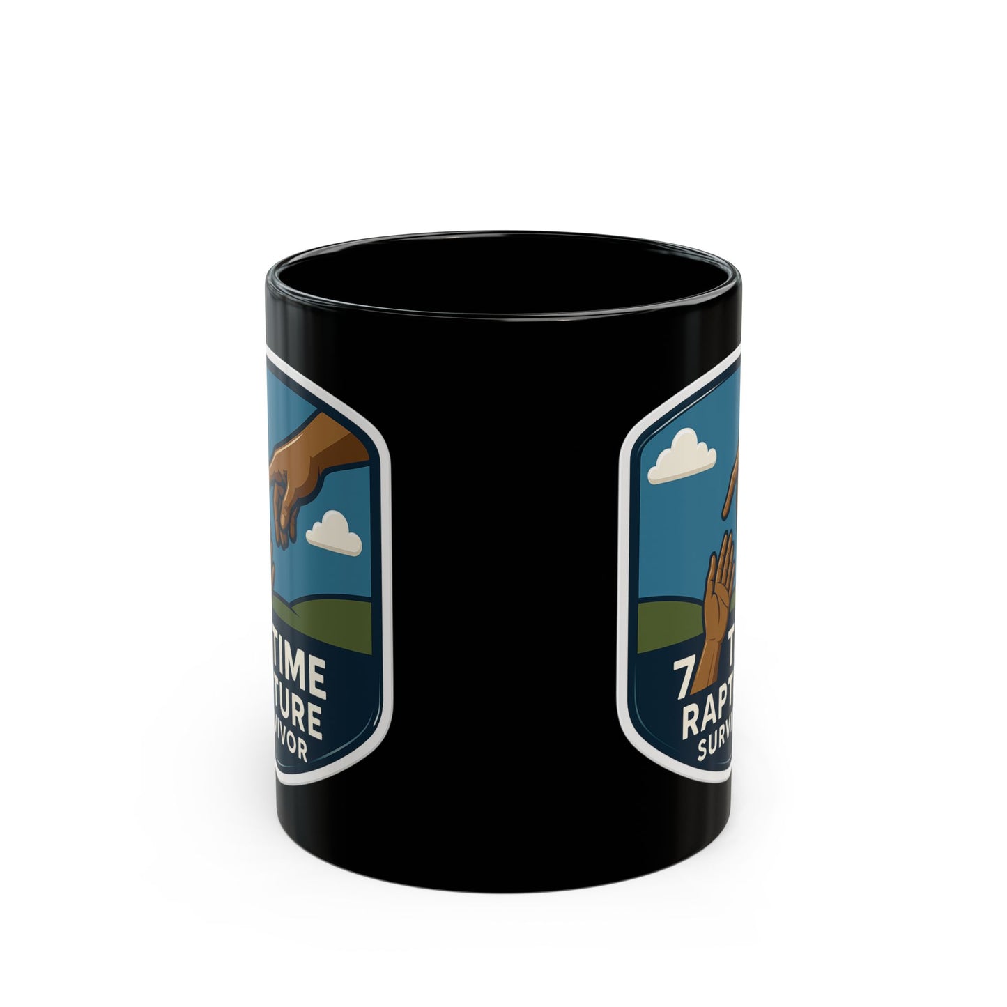 Mug - 7 Time Rapture Survivor Black Mug (11oz, 15oz)