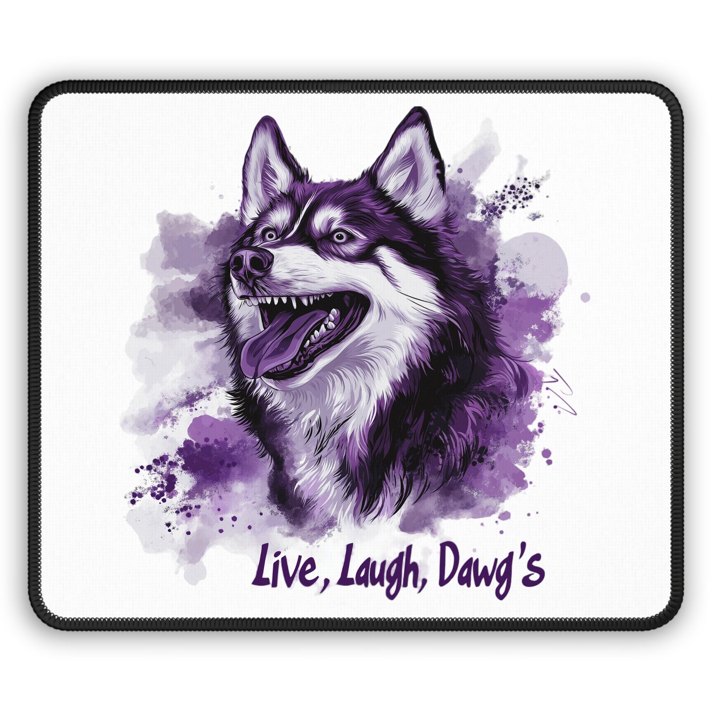 Washington University Huskies, Live, Laugh, Dawg's - Gaming Mouse Pad