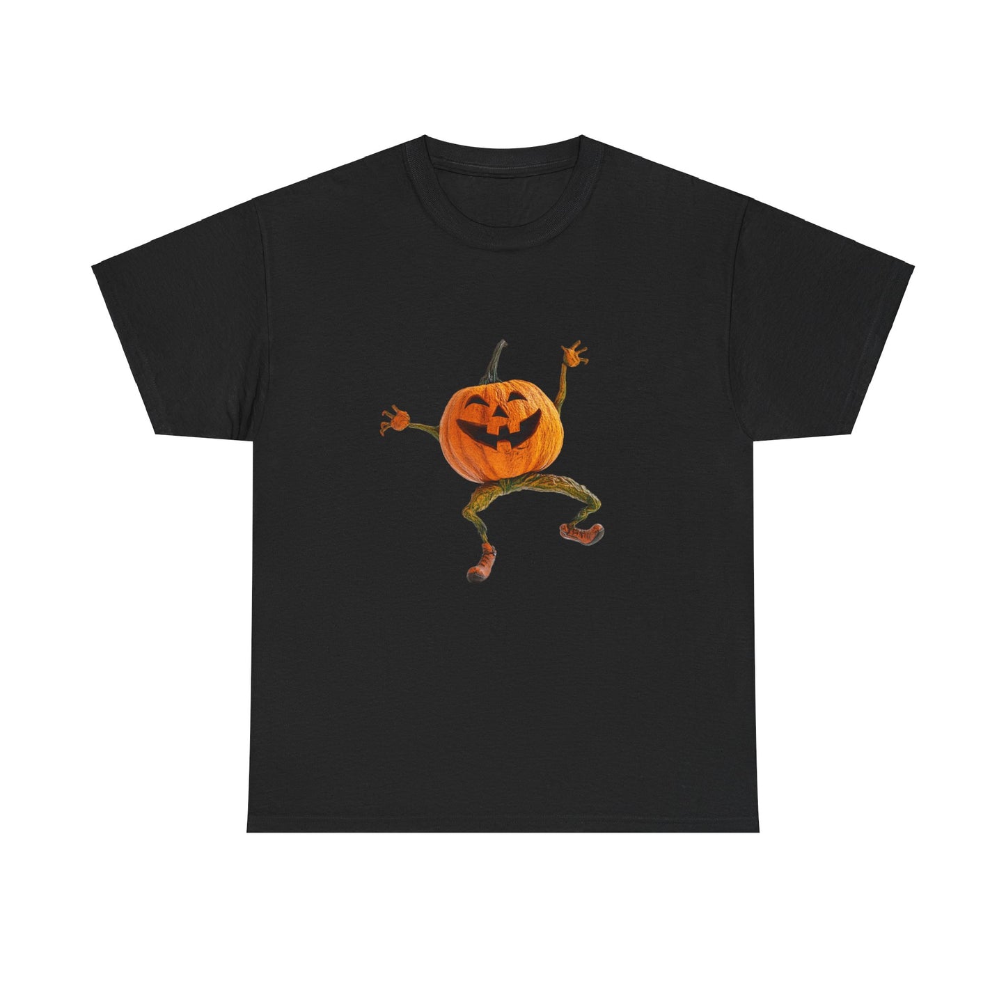 Dancing Pumpkin Man - Unisex Heavy Cotton Tee