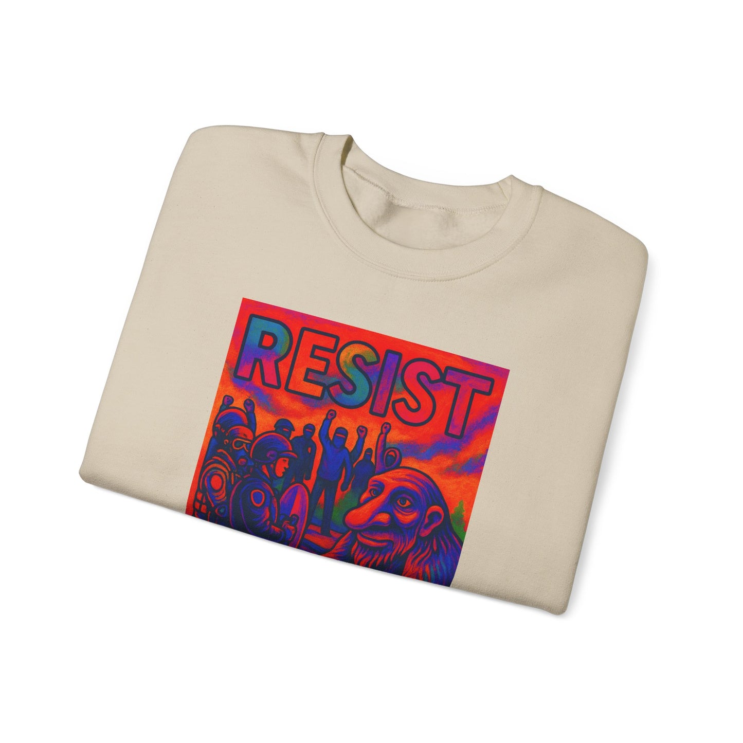 Resist No Kings Seattle Troll Unisex Sweatshirt - Bold Statement Apparel, Cozy