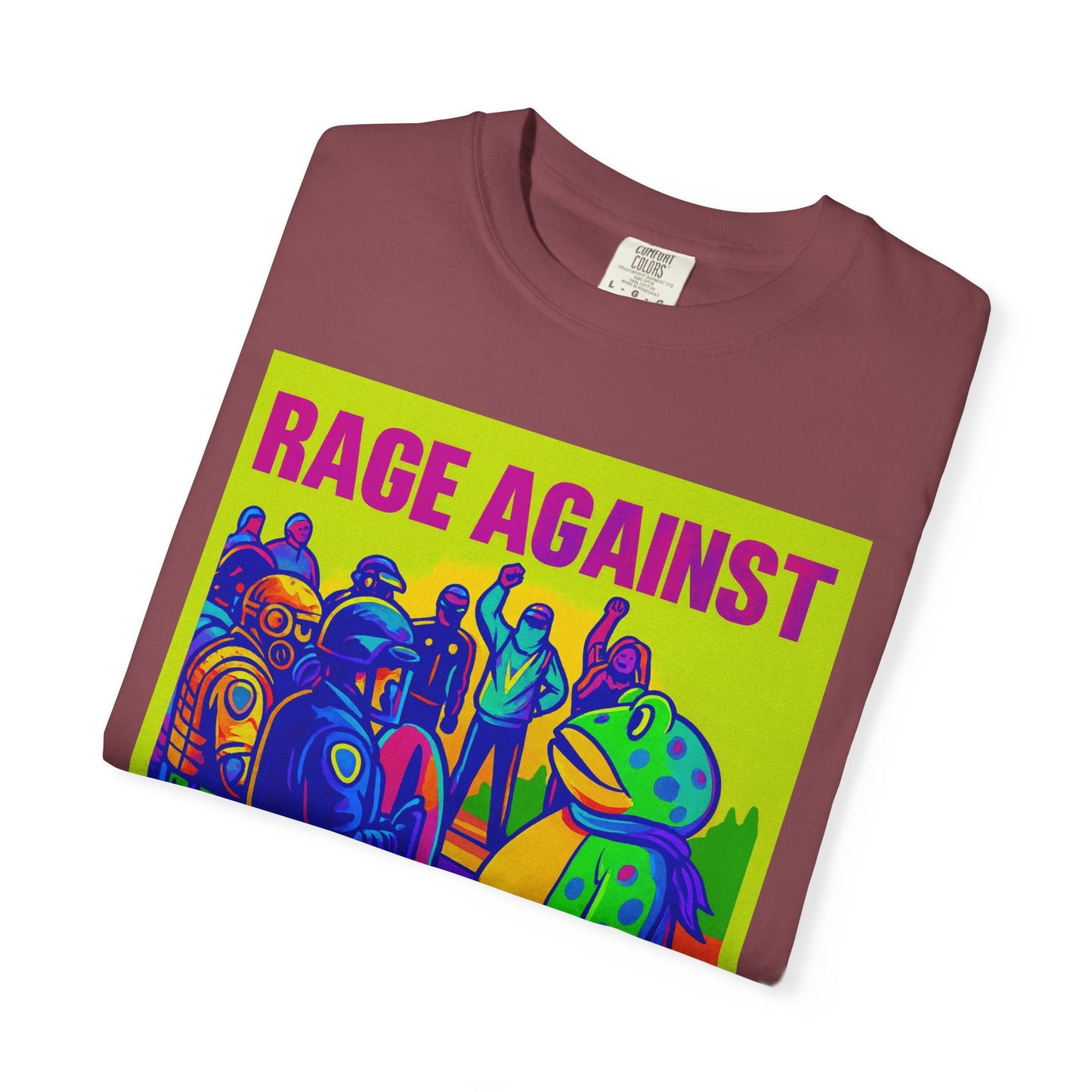 Funny Frog Rage! Unisex T-shirt - Portland Oregon Ice Agents Rage Against The Machine