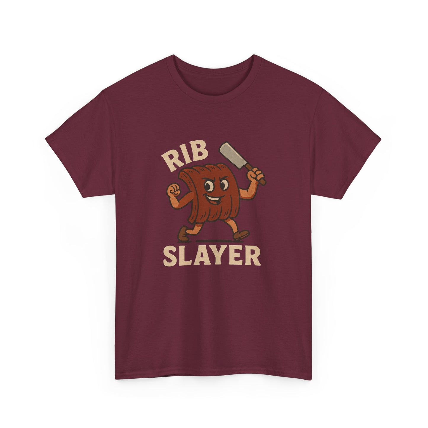 Rib Slayer Graphic T-Shirt BBQ Humor