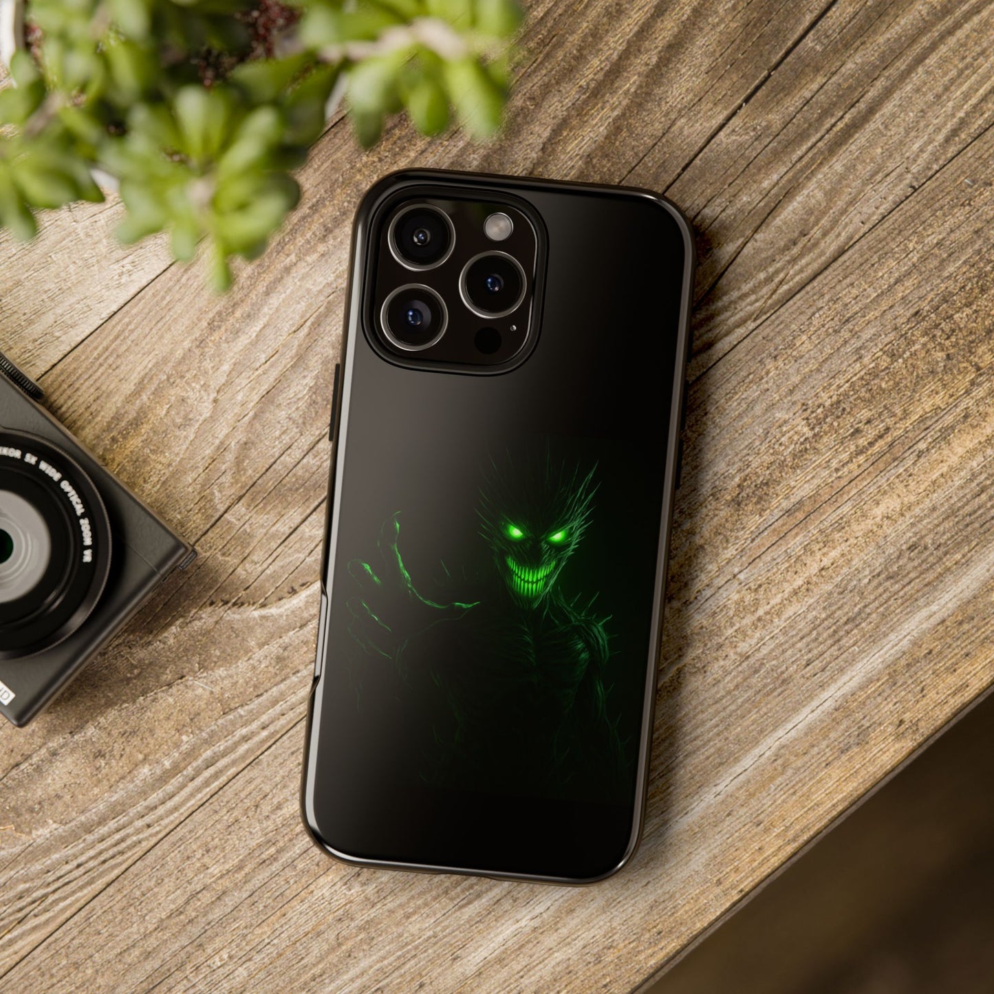 Phone Case - Spooky Green Glow Devil