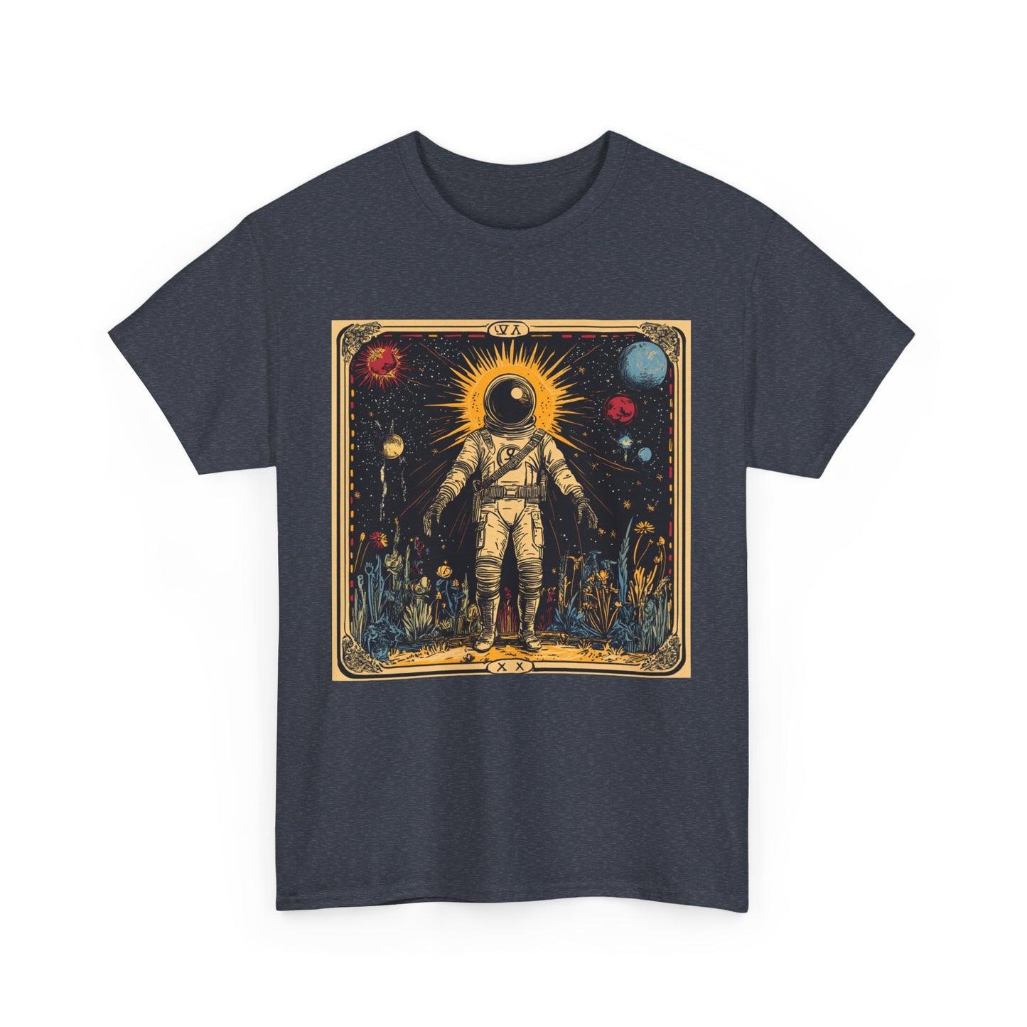 Spaceman Tarot - Unisex Heavy Cotton Tee