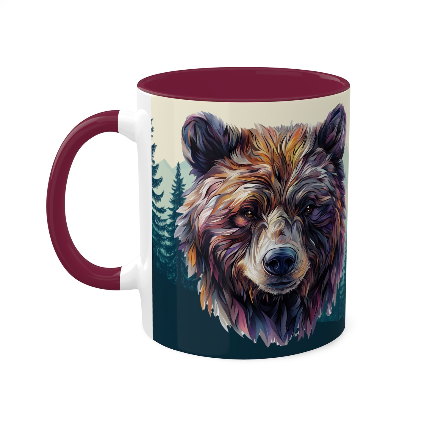 Artistic Bear - Colorful Mugs, 11oz