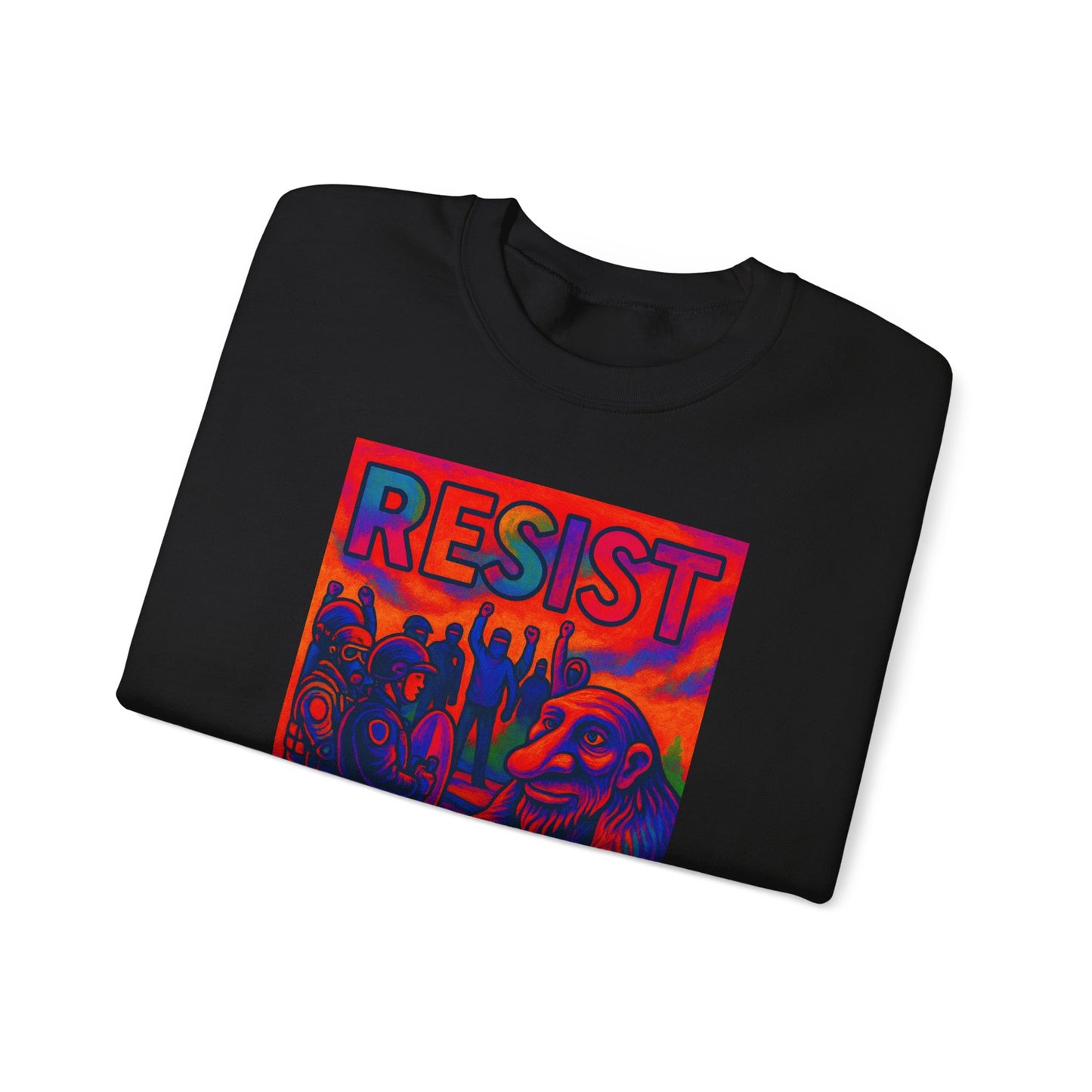Resist No Kings Seattle Troll Unisex Sweatshirt - Bold Statement Apparel, Cozy