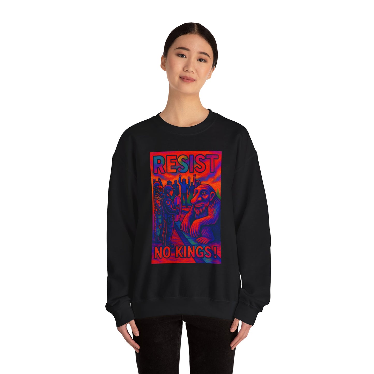 Resist No Kings Seattle Troll Unisex Sweatshirt - Bold Statement Apparel, Cozy