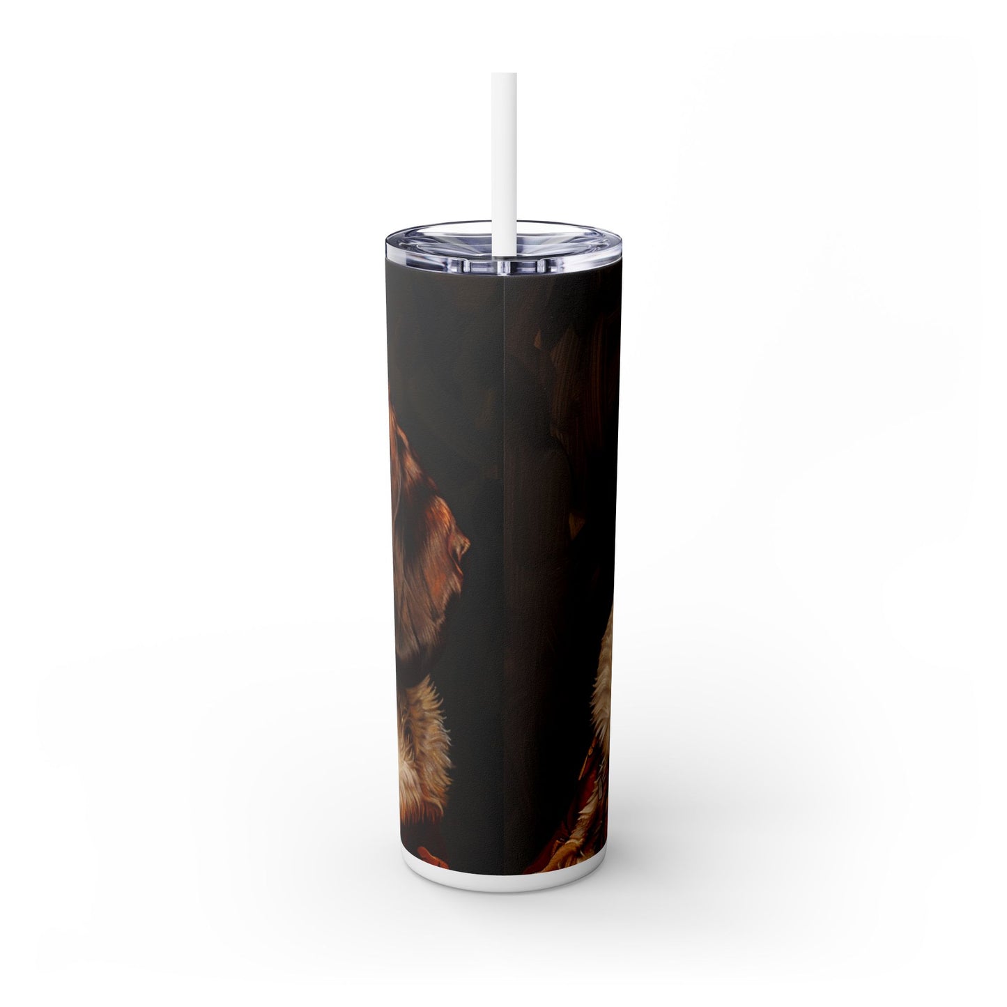 Lord Doxie - Skinny Tumbler with Straw, 20oz