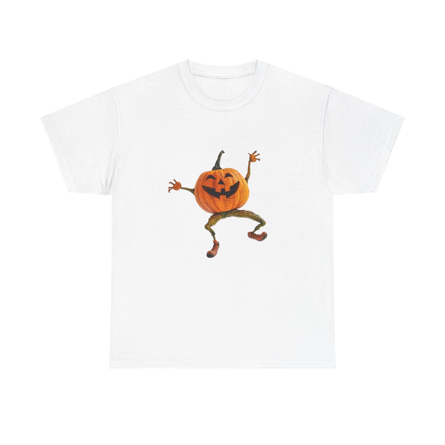 Dancing Pumpkin Man - Unisex Heavy Cotton Tee
