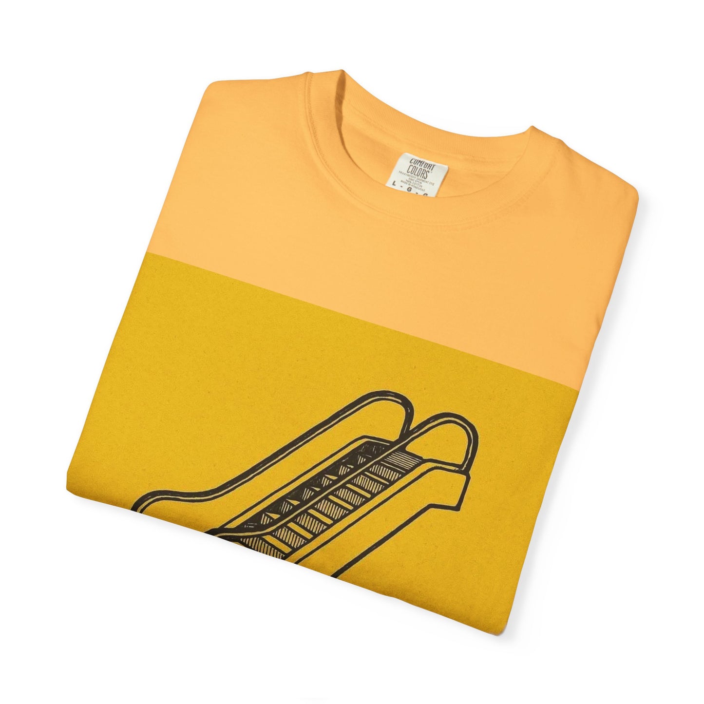 Unisex T-Shirt with Don't Tread On Me Escalator Joke Design