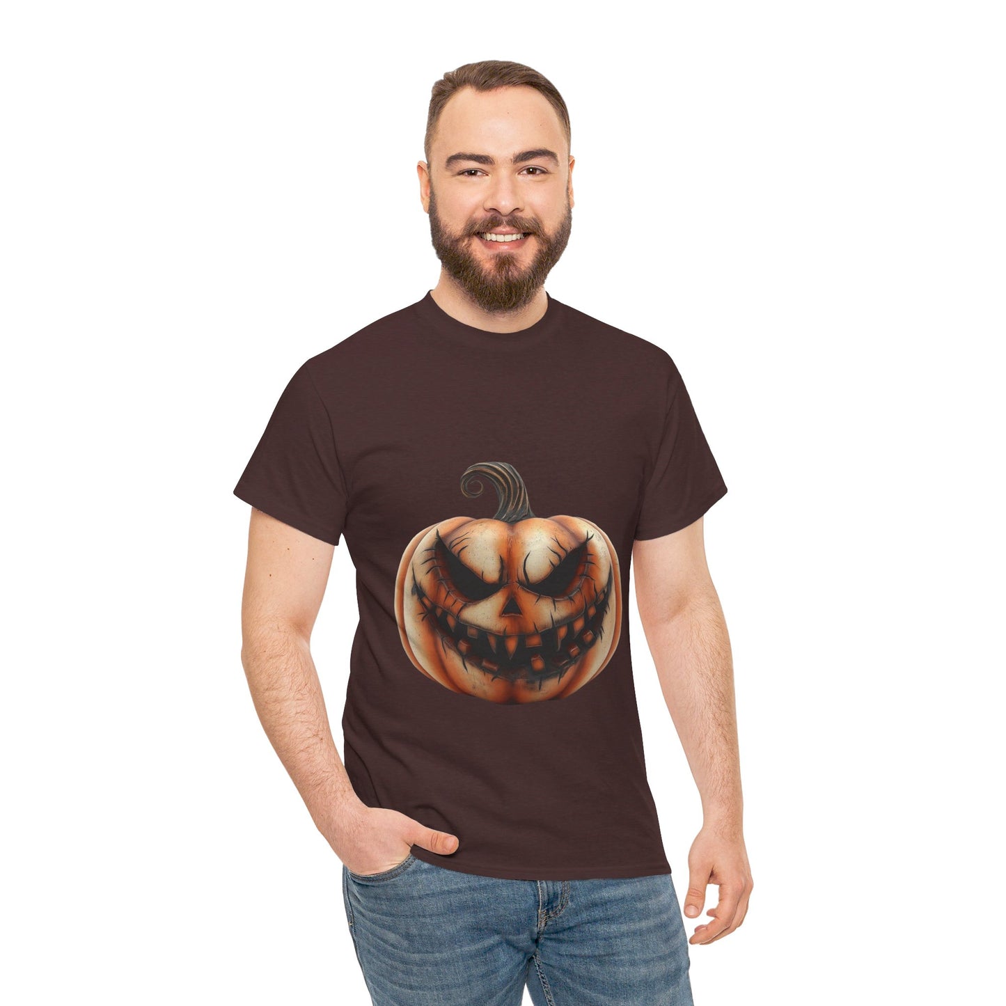 Jack-o-Lantern Halloween toned scary - Unisex Heavy Cotton Tee