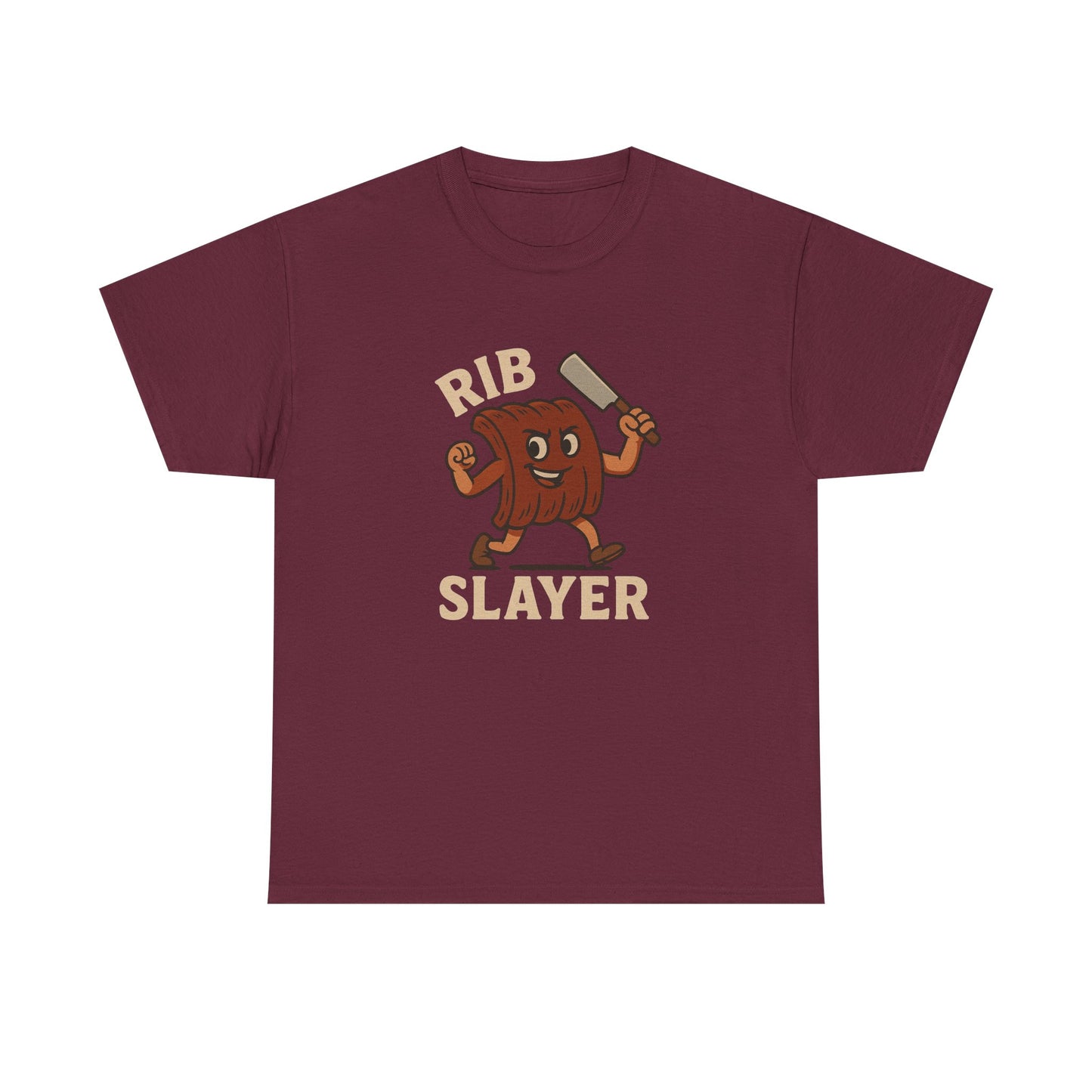 Rib Slayer Graphic T-Shirt BBQ Humor