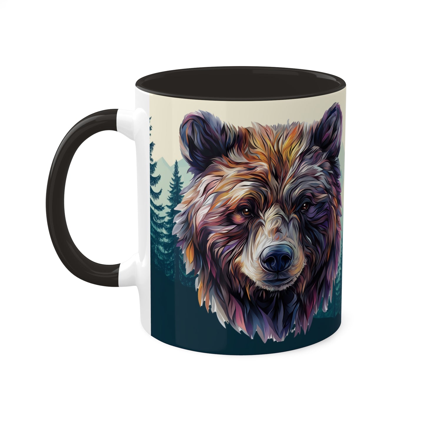 Artistic Bear - Colorful Mugs, 11oz