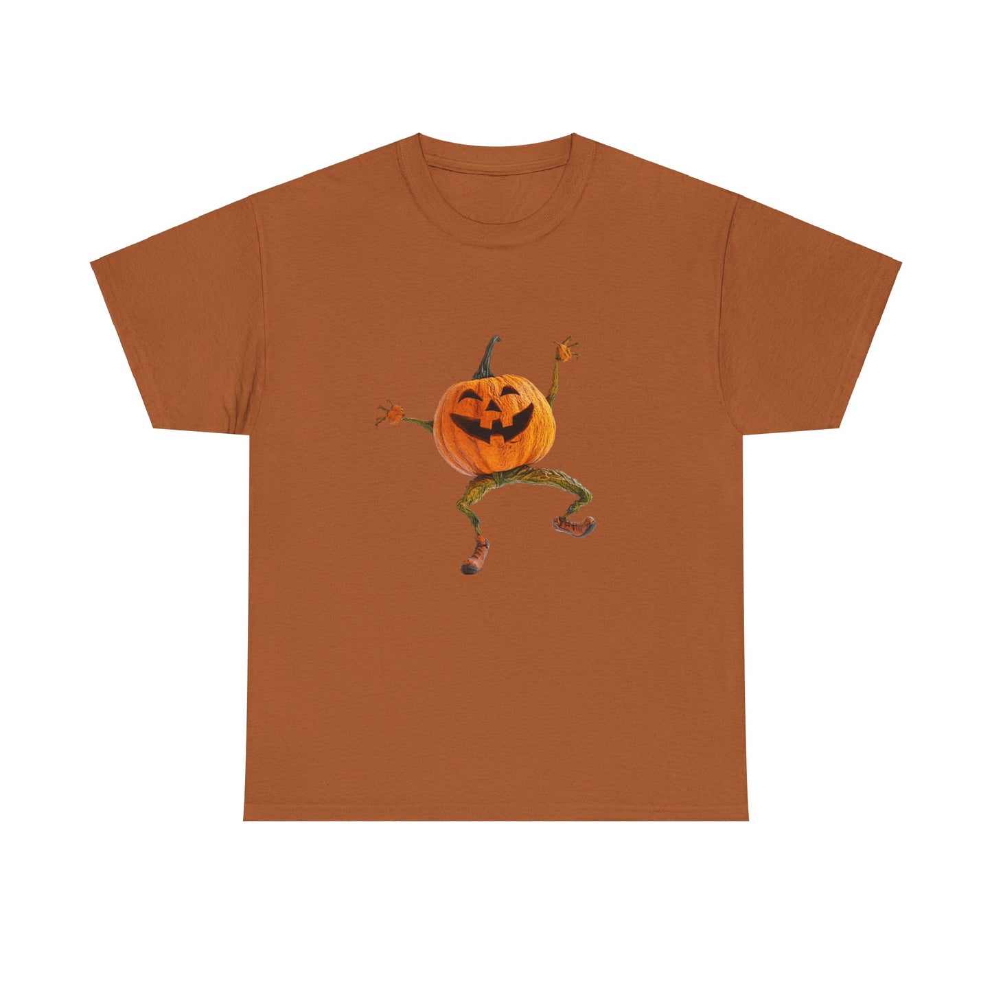 Dancing Pumpkin Man - Unisex Heavy Cotton Tee