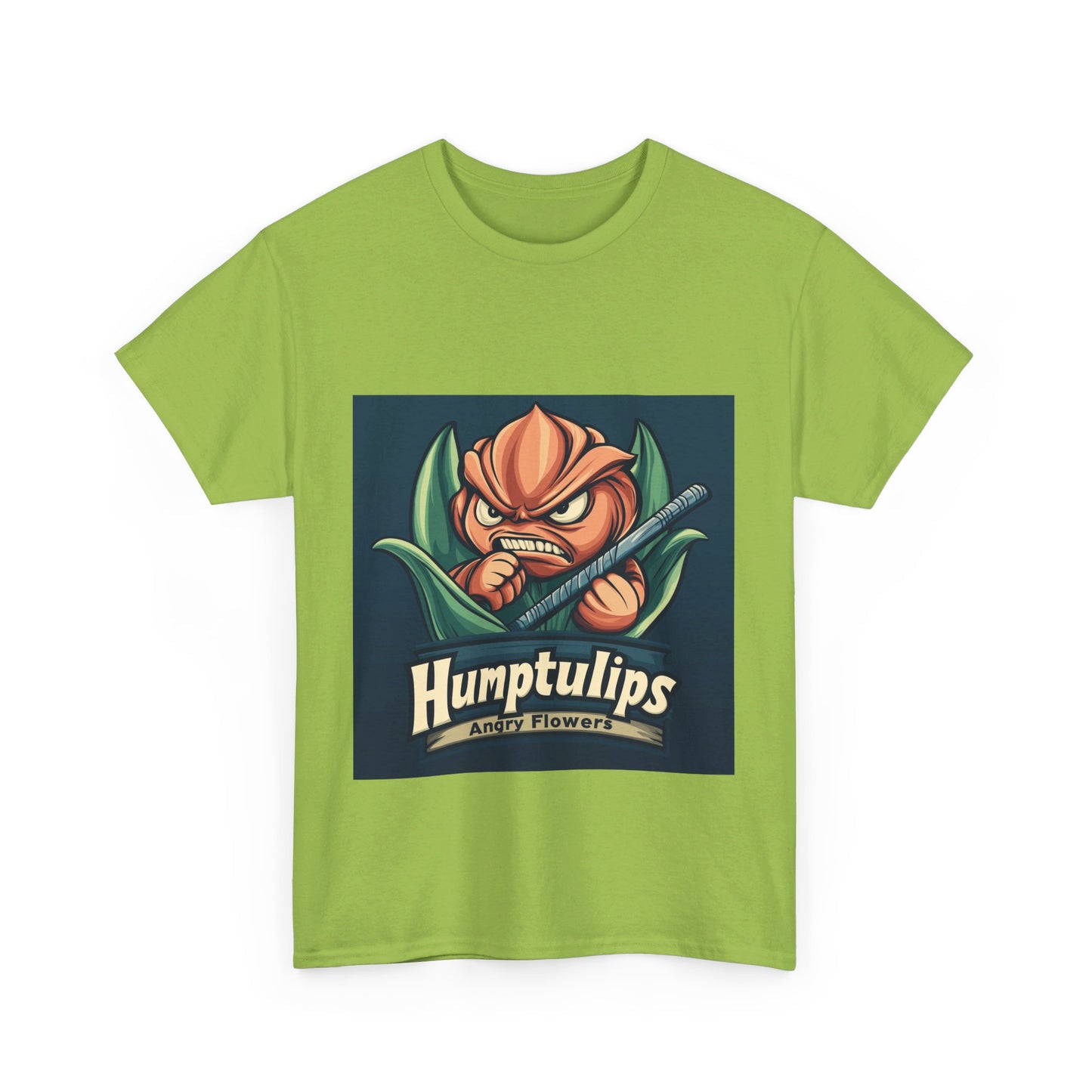 Humptulips Angry Flowers - Unisex Heavy Cotton Tee